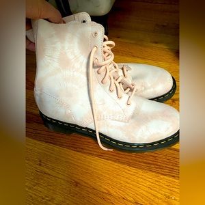 Pink Tie Dye Doc Marten Boots - NWOT!